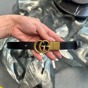Gucci Marmont Reversible Thin Belt